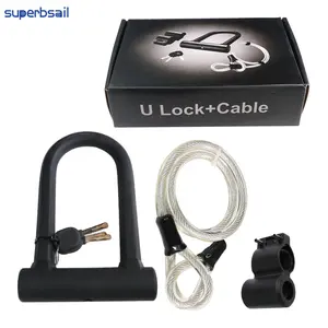 Superbsail nouveau vélo U Lock vtt vélo de route cadenas 2 clés antivol sécurité moto Scooter cyclisme serrure vélo accessoires