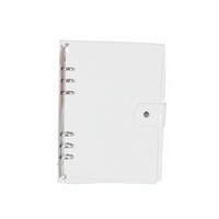 Étui de reliure en PVC Transparent pour A5/A6 grand livre à main couverture de rangement Simple pour 60 feuilles spirale noyau cahier à feuilles mobiles taille A3