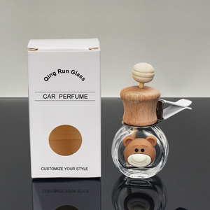 Difusor de Perfume para Auto, Botella de Vidrio Vacía de 10 ml, Decoración de Dibujos Animados Reutilizable, Ambientador para Auto - Product Image 6