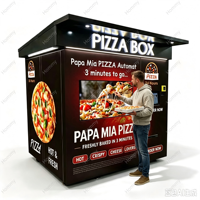 Distributeur automatique de pizzas, service 24h/24, 7j/7, fabricant de pizzas cuites, Chine
