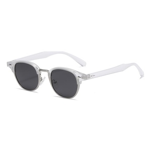 Gafas de Sol TZHFKJ Clásicas de Estilo Retro, Media Montura, Lentes Polarizadas con Protección UV400 y Antireflejos, Nuevas, Modernas, Unisex, de Plástico PC - Product Image 4