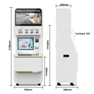 Seamless Transactions Self-Check <b>Printer</b> and Card Reader Payment Kiosk With Movable Casters - Product Image 2