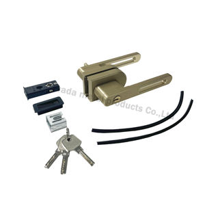 Cerradura de manija de puerta de vidrio negro moderno de fábrica de CHINA, fuerza magnética, MOQ bajo, mercado europeo, manija de puerta de nivel de lujo de aluminio - Product Image 3