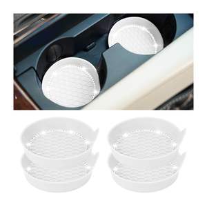 New Non-slip Water Cup Pad <strong>Car</strong> Coaster Diamond Rhinestone Bling Decoration Anti-skid Rubber Cup Bottle Mat <strong>Accessories</strong> - Product Image 4