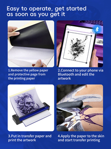 Impresora Inalámbrica de Plantillas para Tatuajes A4, Copiadora Térmica para Transferencia de Dibujos y Retratos - Product Image 5
