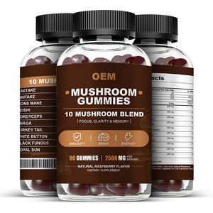OEMコンパウンドマッシュルームガムラズベリーフレーバーハーブサプリメント大人用ビタミンゼリー状 - Product Image 3