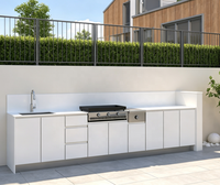 Cuisines extérieures BBQ avec évier, station de cuisson modulaire pratique pour la rénovation des patios résidentiels