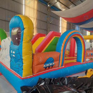 Características de Fácil Instalación: Castillo Inflable Arcoíris para Parques de Diversiones, 6,3m x 5,5m, Material PVC, Aplicación de Juegos de Vietnam - Product Image 3