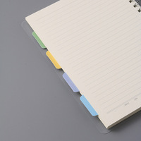 Carnet à spirale A6 avec couverture en PP, onglets d'indexation colorés, 105*143mm, 110 feuilles de papier ligné, carnet de notes de poche, vente en gros DEPAI