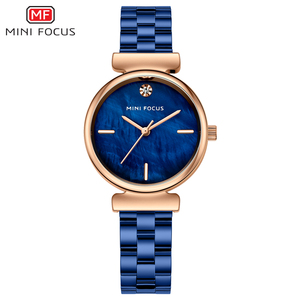 Reloj de Oro Rosa <span class=keywords><strong>MF</strong></span> 0309 de 2022 para Mujer, Relojes de Marca Superior, Esfera de Mármol Perlado, Correa Simple de Acero Inoxidable, Zegarek - Product Image 2
