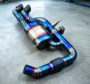 Sistema de escape Cat-Back de titanio de grado de competición de primera categoría con válvulas integradas de fábrica para BMW i8 1.5T híbrido enchufable - Product Image 6