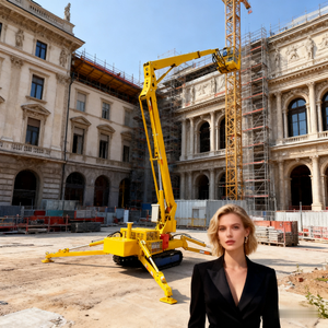 Ce Certificado Crawler Mobile Spider Crane Tecnología hidráulica Maquinaria de uso doméstico para construcciones al aire libre - Product Image 4