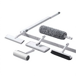 Juego de limpieza con mopa mágica telescópica 5 en 1 con cabezal de microfibra PVA - Product Image 1