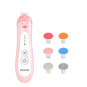 Phim Hoạt Hình Mới Thiết Kế Xách Tay Điện Bé Cắt Móng Tay Máy Cắt Tông Đơ Thiết Lập Với 6Pcs Mài Đầu - Product Image 2