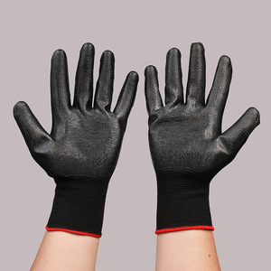 Guantes de Trabajo de Nitrilo Qiong Liang, 13 Puntadas, Resistentes al Aceite y Antideslizantes, Guantes de Seguridad para la Construcción, Talla 4 (L) - Product Image 3
