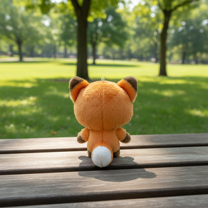 Portachiavi Personalizzato a Forma di <span class=keywords><strong>Volpe</strong></span> da 10cm, Ciondolo in Peluche con Ricamo Cartoon <span class=keywords><strong>e</strong></span> Giocattolo Imbottito con Certificazione CE - Product Image 5