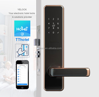 Cerradura Inteligente para Puerta TT APP con Funciones Antirrobo e Impermeables, Desbloqueo con Tarjeta Remota sin Llave para Uso en el Hogar y Hoteles