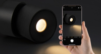 Plafonniers encastrés anti-éblouissement réglables modernes 7w 15w, COB, montage en surface, LED, spot nordique pour intérieur