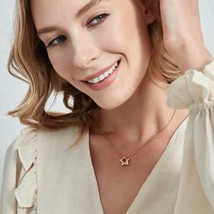 สร้อยคอจี้รูปดาวสำหรับเพื่อนที่ดีที่สุดสร้อยคอเพทายรูปดาวสำหรับเป็นของขวัญ - Product Image 4