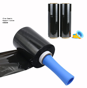 Wholesale Black Moisture Proof Strong Adhesion Durable LLDPE Stretch <strong>Wrap</strong> Biodegradable Packaging <strong>Wrap</strong> <strong>Pallet</strong> Film - Product Image 1
