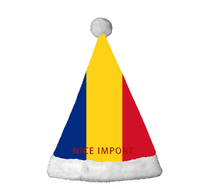 Meistverkaufte Katar-Flagge Weihnachtsmützen Komfortable Plüsch-Weihnachtsmützen für Erwachsene Neujahrs-Festliche Party-Kopfbedeckung