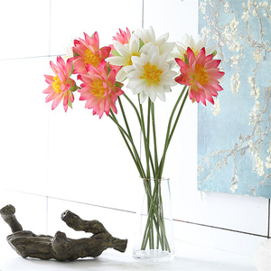 Di alta qualità rosa ninfea stelo di seta artificiale <span class=keywords><strong>fiore</strong></span> di loto per la casa di fiori fiori fiori di alta qualità fiori artificiali - Product Image 5