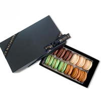 Umweltfreundliche Maßgefertigte Macaron-Verpackungsbox Premium Lebensmittelgeeignete Geschenkbox mit Logo für Bäckereimarken