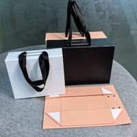Boîte cadeau magnétique en papier artistique mat pliable avec fenêtre transparente en PVC personnalisée, design pliable, emballage cosmétique de luxe
