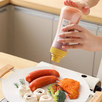 Bouteille à saupoudrer en plastique anti-humidité de style japonais pour farine, sucre, café, épices de barbecue - Usage commercial et domestique
