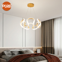 Tempat lilin LED busur desain sederhana ruang makan Hotel ruang tamu kamar tidur dapat disesuaikan kreatif