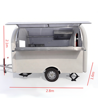2025 camion de nourriture mobile de voiture à manger mobile avec mini remorque de nourriture conçue populaire entièrement équipée pour la restauration de rue