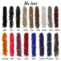Vente en gros de Mira 2X Soft Faux Locs, cheveux synthétiques au crochet de 24 pouces, style ombré, pour les looks bohèmes des femmes noires