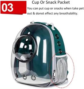 Cat Backpack Designer Luxury Dog Travel Bag Space Capsule Bubble Transparent Portable <b>Pet</b> <b>Carrier</b> - Product Image 5