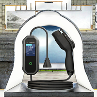 Station de recharge portable pour véhicules électriques XUNDAO Modèle XD-PT-3.5KW Prise Type 2 Puissance de sortie 7KW 16A Tension d'entrée 180-265V Certifiée CE UKCA