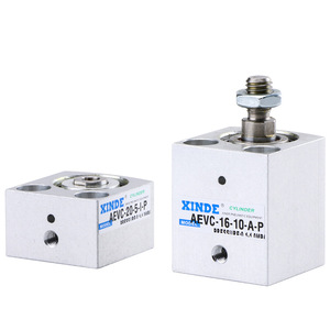Cylindre pneumatique Xinde Aevc-16-10-A-P à course courte avec connexion filetée en aluminium - Product Image 1