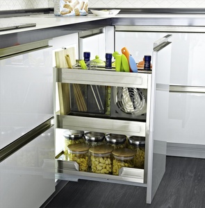 Pantry Organizer Storage Rack Sliding Pull Out Tall Unit Basket for Kitchen Cabinet Storage