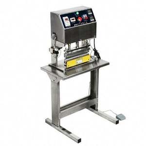 เครื่องซีลถุงพลาสติกแบบเท้าเหยียบ ควบคุมอุณหภูมิคงที่ สำหรับอุตสาหกรรมอาหาร แบบโครงสร้างแข็งแรง ซีลสองชั้น - Product Image 2