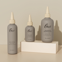 Vente en gros de flacons de shampooing et d'après-shampooing en plastique gris, violet, rose et vert de 300 ml pour les matériaux d'emballage cosmétique