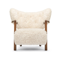 Fauteuil de salon moderne de luxe avec cadre en bois et revêtement en tissu, fauteuil d'appoint pour salon et chambre à coucher