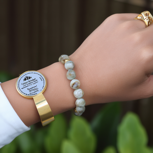 Fashion <b>Beaded</b> <b>Bracelet</b> 316L Stainless Steel PVD <b>Gold</b> Plating Sustainable Resistant Jewelry Accessory - Product Image 3