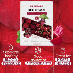 Fabricant ULTIMATE BEET ROOT Tarte à mâcher extrait de racine de betterave <span class=keywords><strong>cerise</strong></span> douce Vitmain C pour adulte pré-entraînement Boost Energy - Product Image 4
