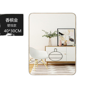 Miroir mural pleine longueur 120x30cm, style classique noir, simple et moderne, pour chambre à coucher - Product Image 3