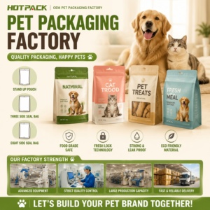 Pet Food Packaging Bags Aluminum <b>Foil</b> Resealable Smell Proof Stand up Custom Printed Dog Treats Large Capacity Low MOQ Factory - Product Image 2