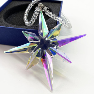 Adorno de Copo de Nieve de Cristal con Estrella Pequeña para Colgar en el Árbol de Navidad - Product Image 3