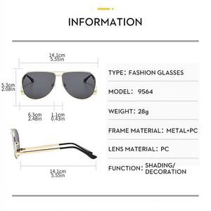 Lunettes de soleil pilote rétro 2025 tendance pour hommes et femmes, en alliage, protection UV400, grande monture, double pont, idéales pour la conduite - Product Image 5