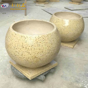 Nuevos Materiales de Construcción en Piedra, Jardinera de Terrazo Gris Claro, Hormigón de Alto Rendimiento para Espacios Públicos y Calles Comerciales - Product Image 5