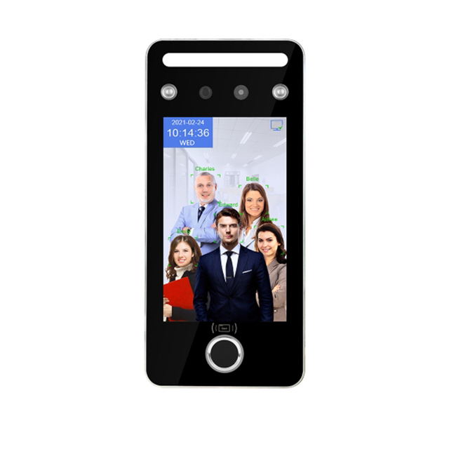 S4A AI Dynamic Face Recognition Access Control and Fingerprint Reader with 5 Inch Display and Software
