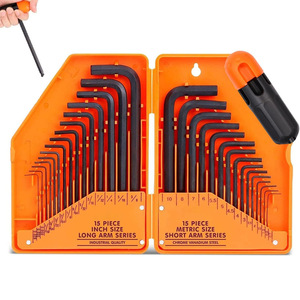 Juego de Llaves en L de 30 Piezas al por Mayor con Destornillador Plano, Llave Hexagonal, Material de Acero Métrico y en Pulgadas, Personalización OEM Disponible - Product Image 3