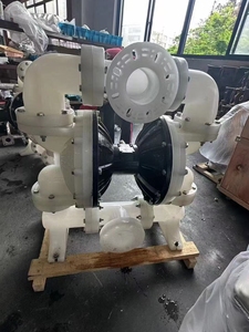 Pompes pneumatiques à diaphragme en plastique PP pour transfert de produits chimiques, résistantes aux acides, à double action, QBY-K80 Plast - Product Image 2