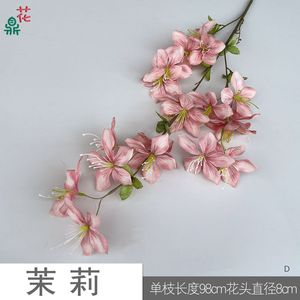 Flores Artificiales de Jazmín de Seda, Decoración para Bodas, Ramo Hecho a Mano para Salones de Banquetes, Hoteles y Telones de Fondo - Product Image 5
